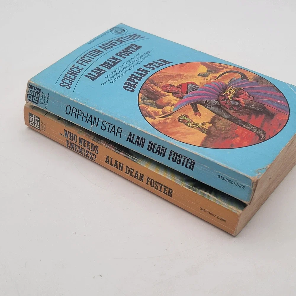 Alan Dean Foster Orphan Star Who Needs Enemies Paperback Set Vintage Sci-Fi Fair